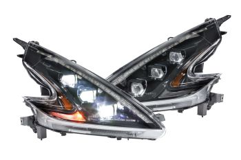 XB LED Headlights: Nissan 370Z (09-20) (Pair / ASM / LHD) LF474-ASM